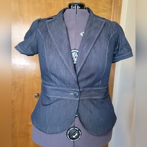 Torrid chambray short sleeve jacket size 18-20